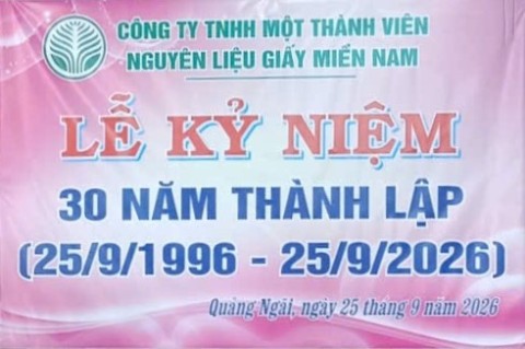 CHÀO MỪNG KỶ NIỆM 30 NĂM NGÀY THÀNH LẬP CÔNG TY