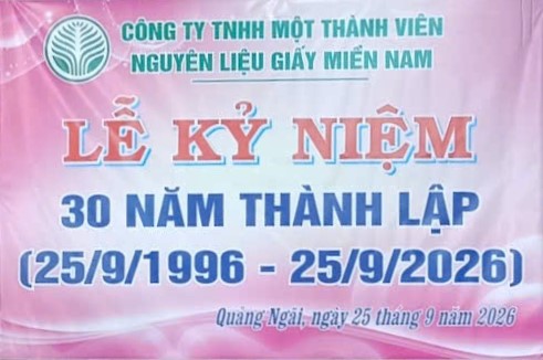CHÀO MỪNG KỶ NIỆM 30 NĂM NGÀY THÀNH LẬP CÔNG TY